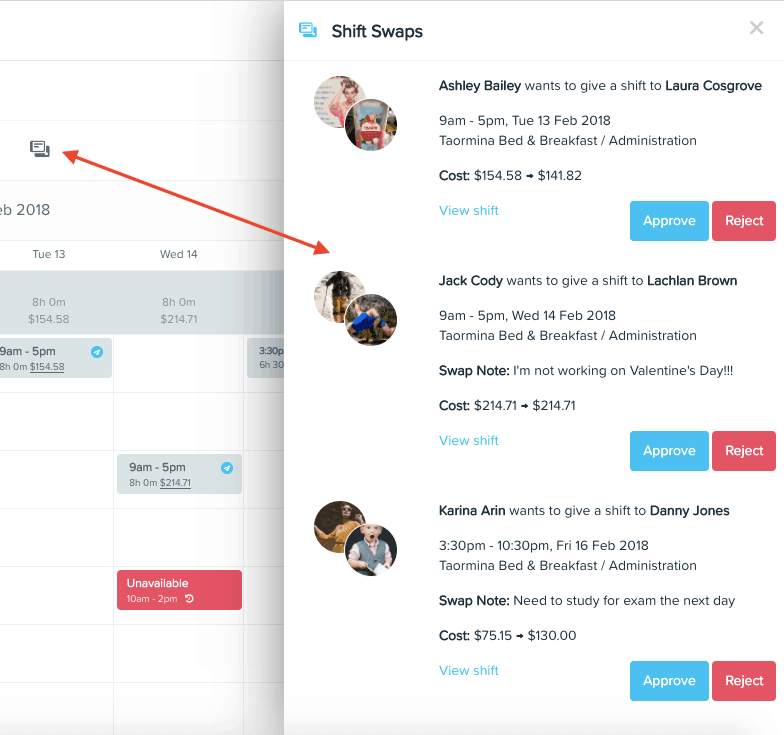 Better manage your rosters with Shift Swapping KeyPay